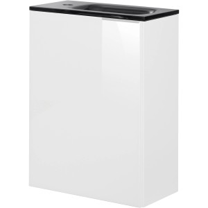 Fackelmann Waschbeckenunterschrank SBC, weiß, 44 cm breit. Badmöbel für mehr Stauraum im Badezimmer.
