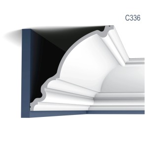 ORAC DECOR C336 LUXXUS Zierleiste, 6 Stuckleisten im Set, weiß, für Wand und Decke.