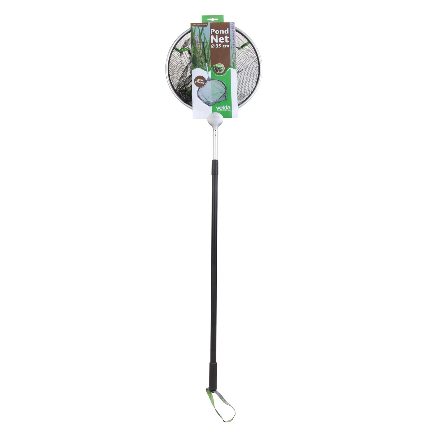 Velda Pond Net round Durchmesser 35 cm Teich Kescher rund mit Teleskopstiel 180