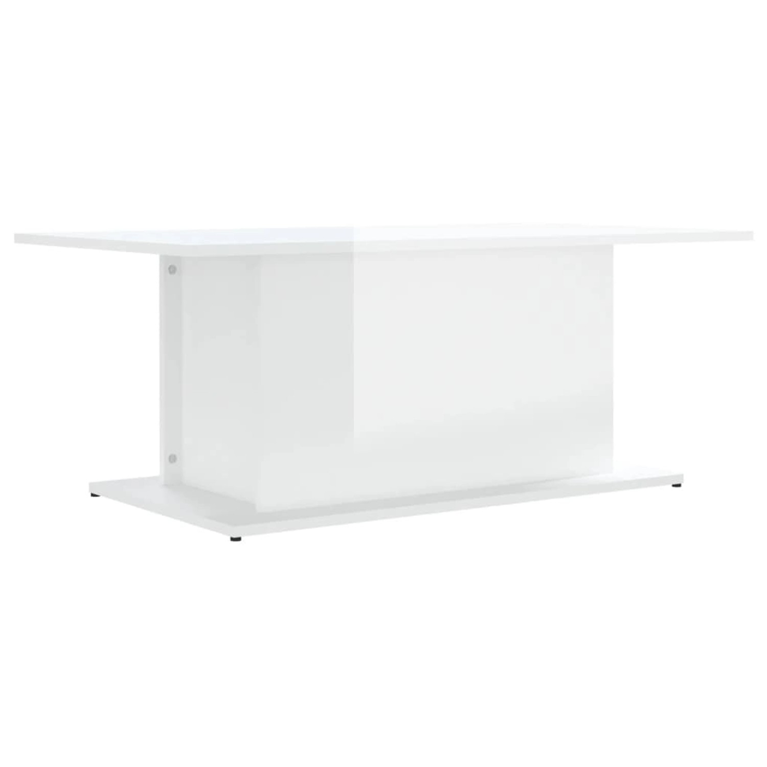 vidaXL Couchtisch Hochglanz-Weiß 102x55,5x40 cm Holzwerkstoff 810313 günstig online kaufen
