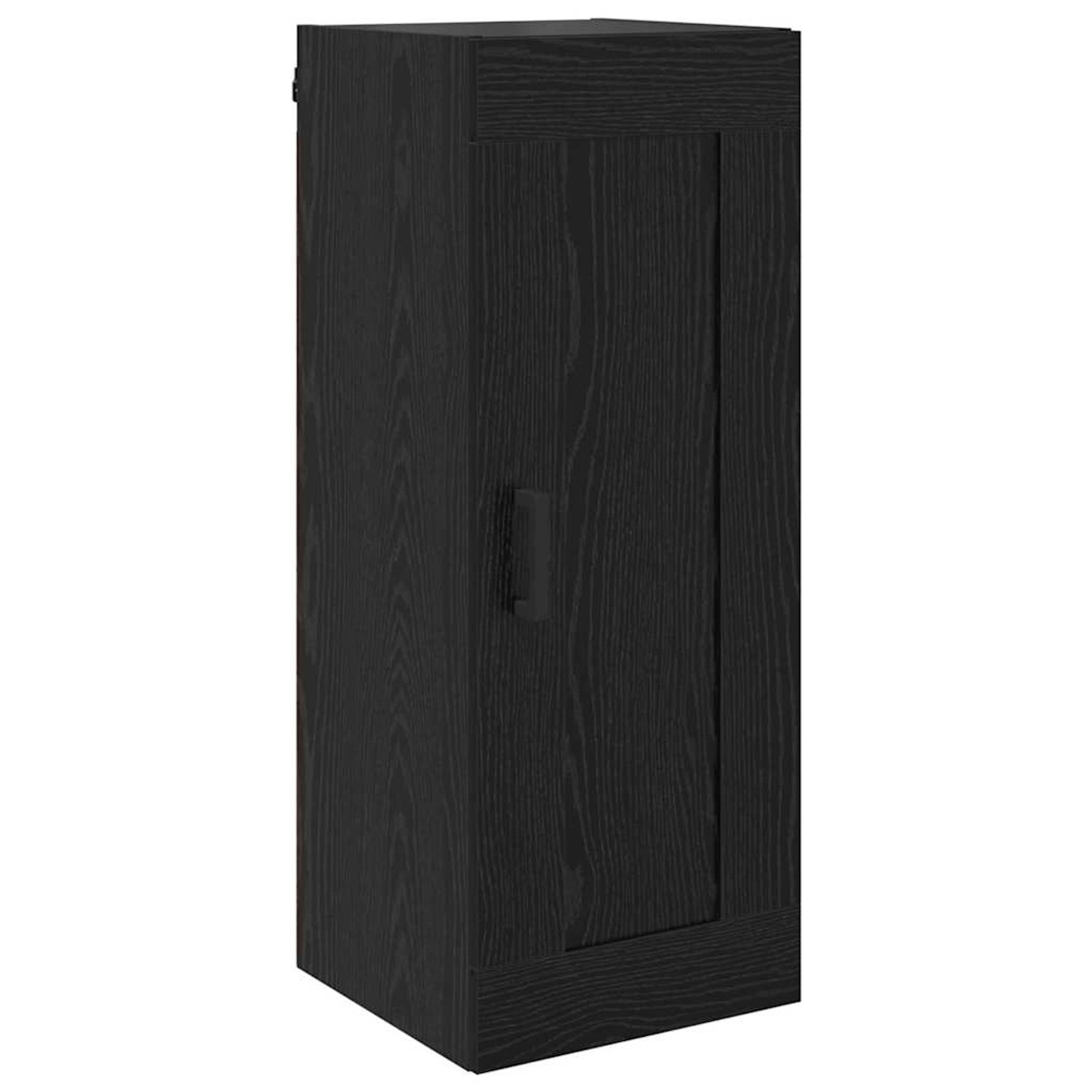 vidaXL Wandschrank Schwarz Eichen-Optik 34,5 x 34 x 90 cm 882438 günstig online kaufen