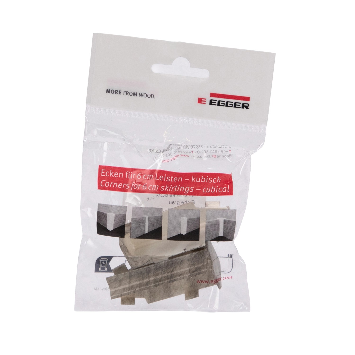 Egger Innenecke Kubisch 6 cm Eiche Grau 2 Stück günstig online kaufen