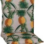 Beo Sitzauflage Niedriglehner Treffelstein mit Ananas-Motiv für Gartenstühle.