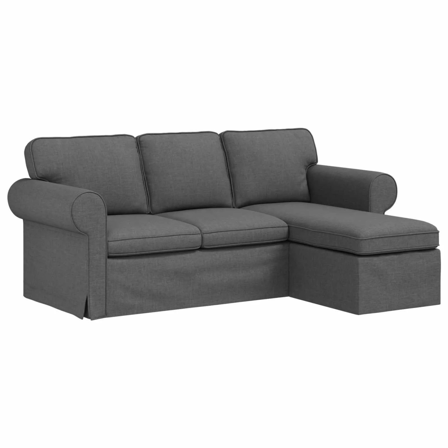 vidaXL Sofa Dunkelgrau 215 x 138 x 80 cm Stoff 42024328