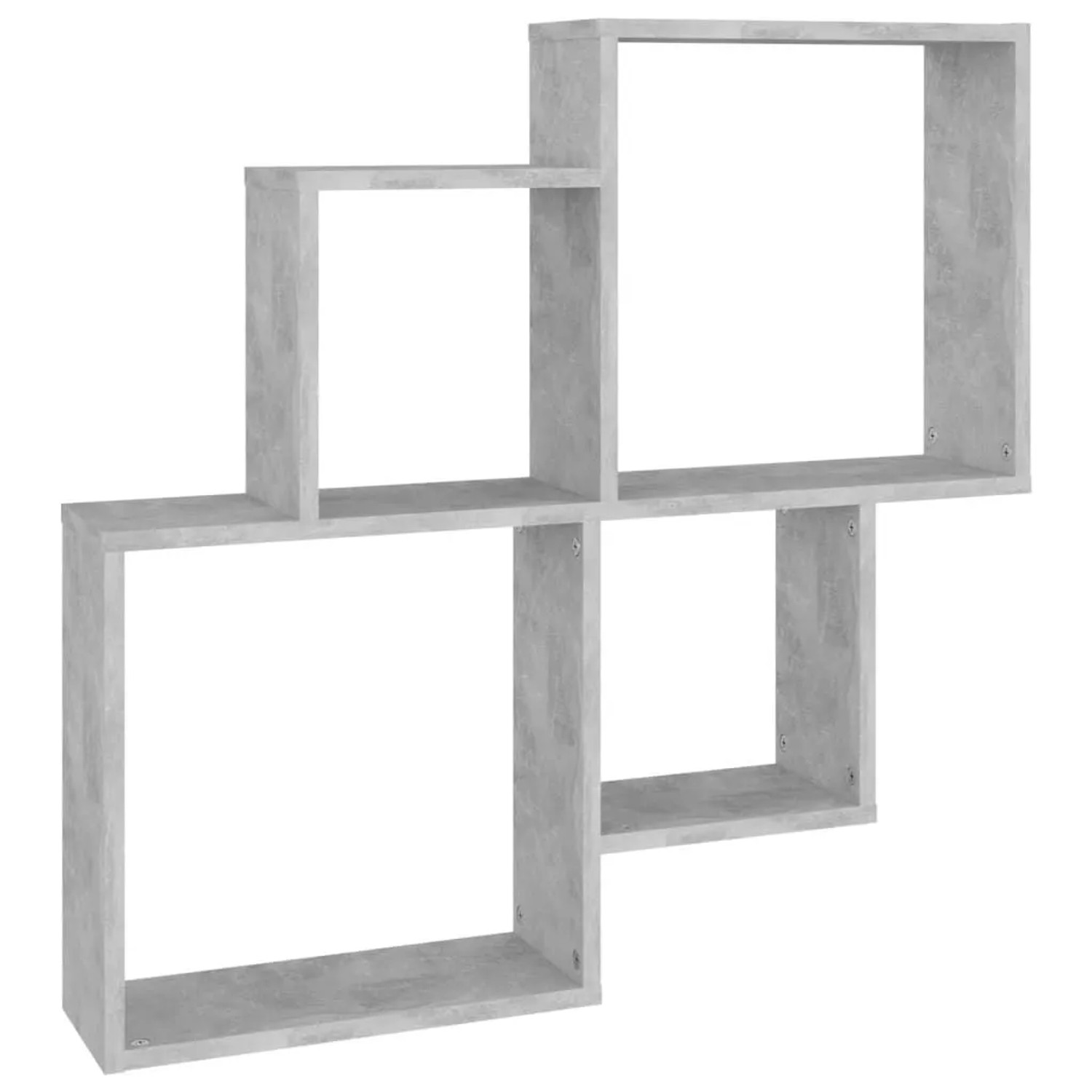 vidaXL Würfelregal Betongrau 80x15x78,5 cm Holzwerkstoff 807263