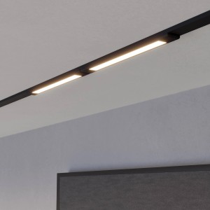Schwarzes EGLO LED-CCT-Modul TPLUS, 300mm, 970lm, für LED-Schienensystem.