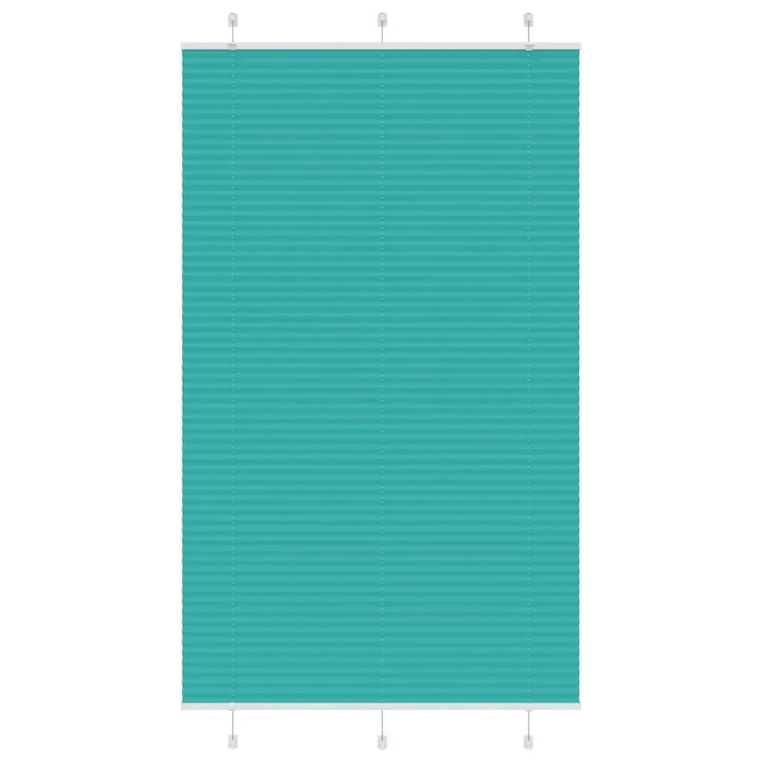 vidaXL Plissee Petrolgrün 115x200 cm Stoffbreite 114,4 cm Polyester 4015418 günstig online kaufen