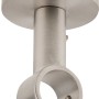 Mydeco Gardinenstange Deckenhalterung Klassik in Edelstahl-Optik für 2 cm Stangen.