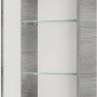 Pelipal Wandschrank Graphit, Teil des Badmöbel-Sets Quickset 328, mit offenen Glasböden.