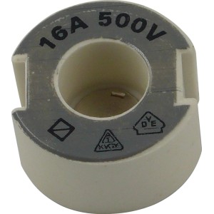 Düwi Passschraube 16 A, silberfarben, für Sicherungseinsätze im Bereich Erdungsmaterial.