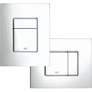 Grohe Skate Air Cosmopolitan WC-Drückerplatte in Edelstahl-Mattchrom für 2-Mengen-Spülung.
