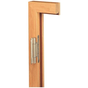 Blockzarge Buche Natur, 61x198,5 cm, Anschlag rechts, mit Scharnieren.