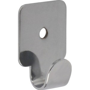 Glänzender, verchromter Wandhaken 2177 aus Metall für einfache Montage.