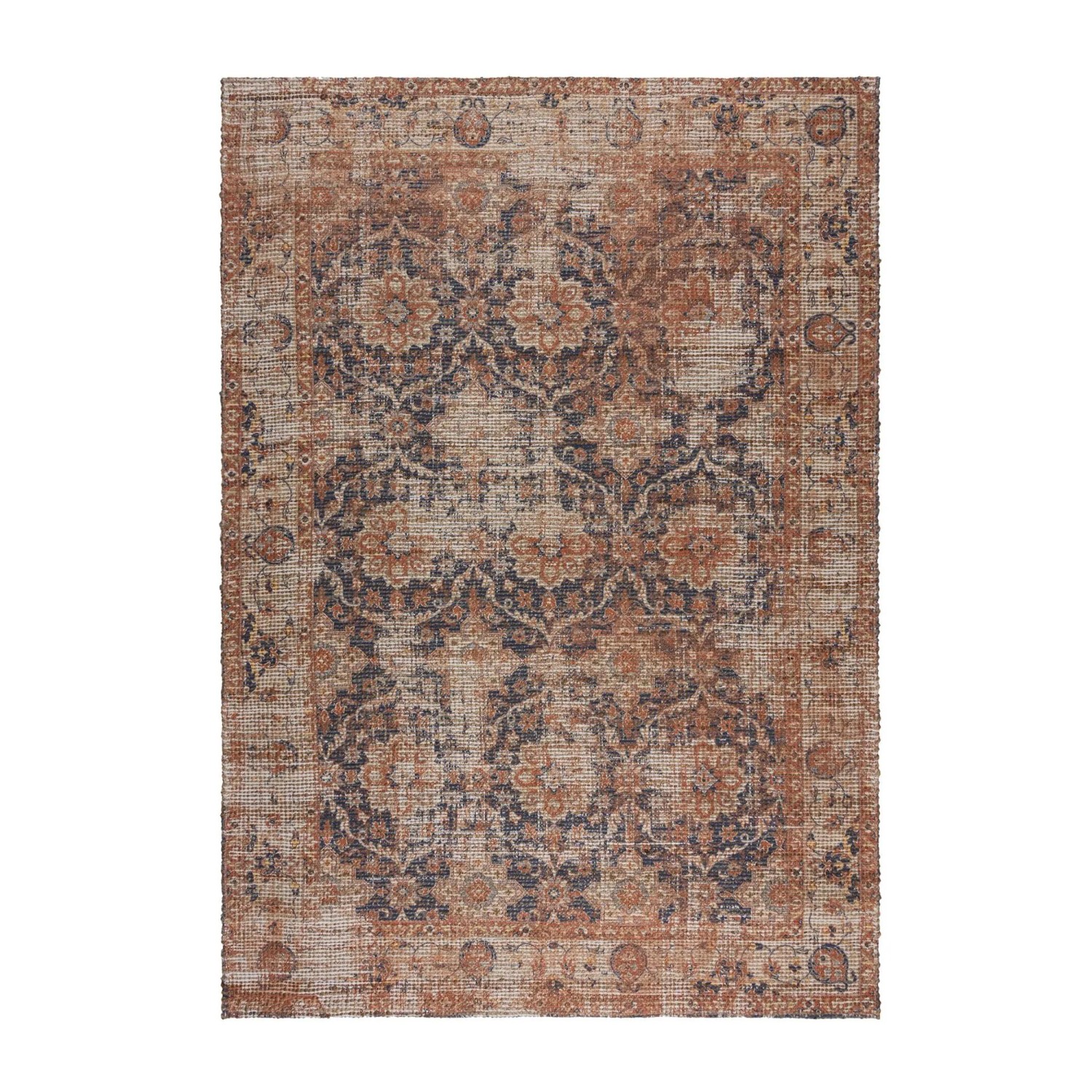 Flair Rugs Kurzflorteppich Miley Jute 120 cm x 170 cm Mehrfarbig