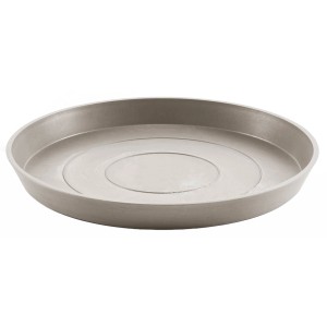 Ecopots Untersetzer, braungrau, Ø 44 cm, für Innen- und Außenbereich.