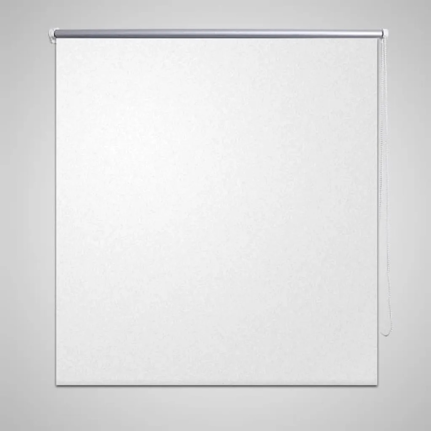 Weißes Verdunkelungsrollo 140x175 cm von vidaXL für Fenster, mit Kettenzug.