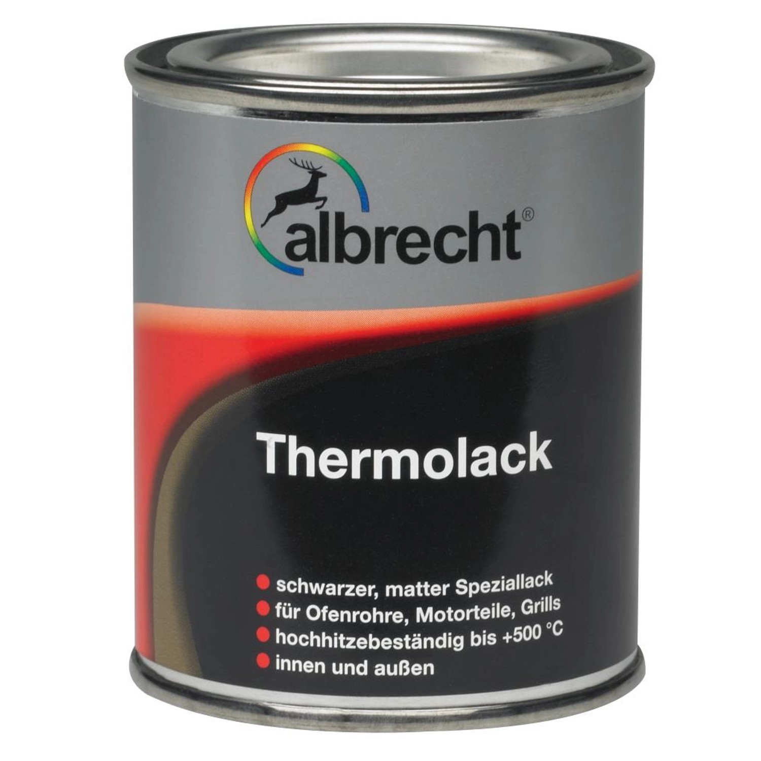 Thumbnail - Albrecht Thermolack Schwarz matt 125 ml