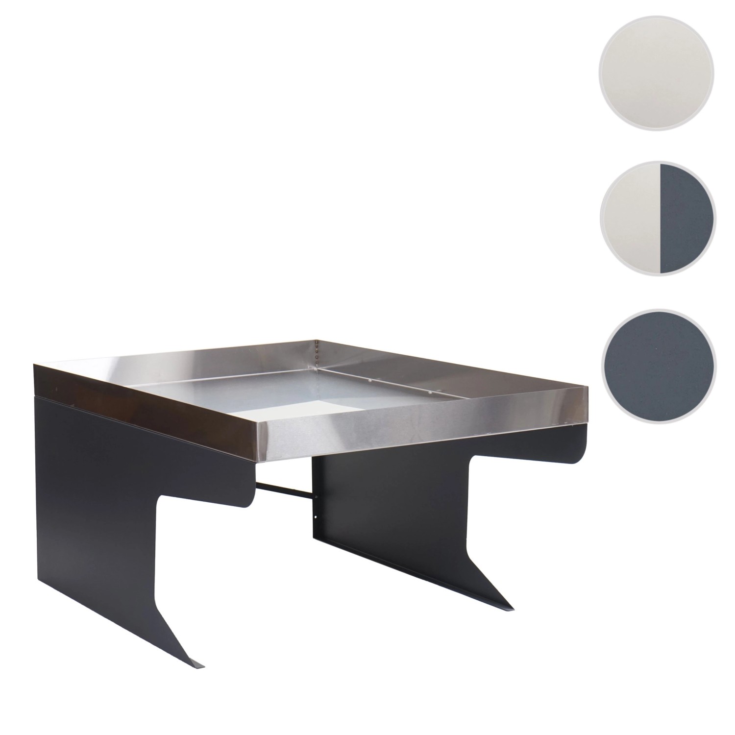 PROREGAL Mähroboter-Garage XL Mit Pflanzkasten 47x70x100cm Metall Edelstahl Anthrazit_7