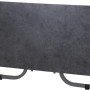 Rechteckiger, anthrazitfarbener Siena Garden Klapptisch Sola, 90x140 cm. Gartentisch mit Stahlgestell.