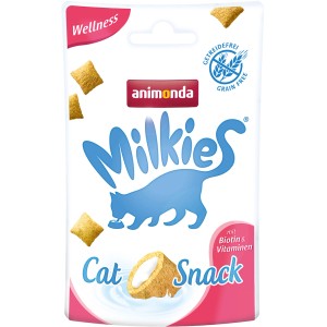 Animonda Milkies Wellness Katzensnack mit Biotin & Vitaminen, getreidefrei.