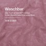 Waschbares, roses Microfaser Geschirrtuch 2er-Pack (65x45cm) mit Waschsymbolen.