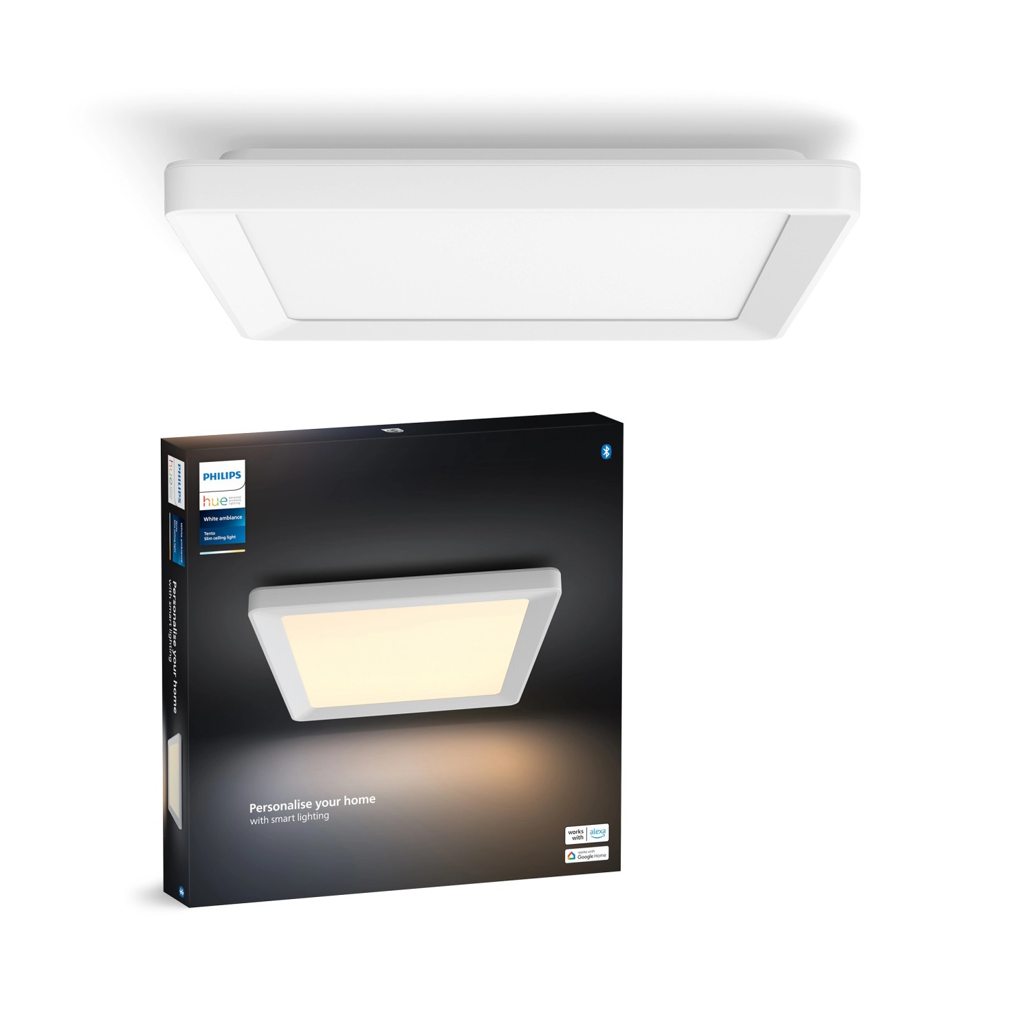 Thumbnail - Philips Hue LED-Panel Tento White Ambiance S Weiß 29,5 cm x 29,5 cm