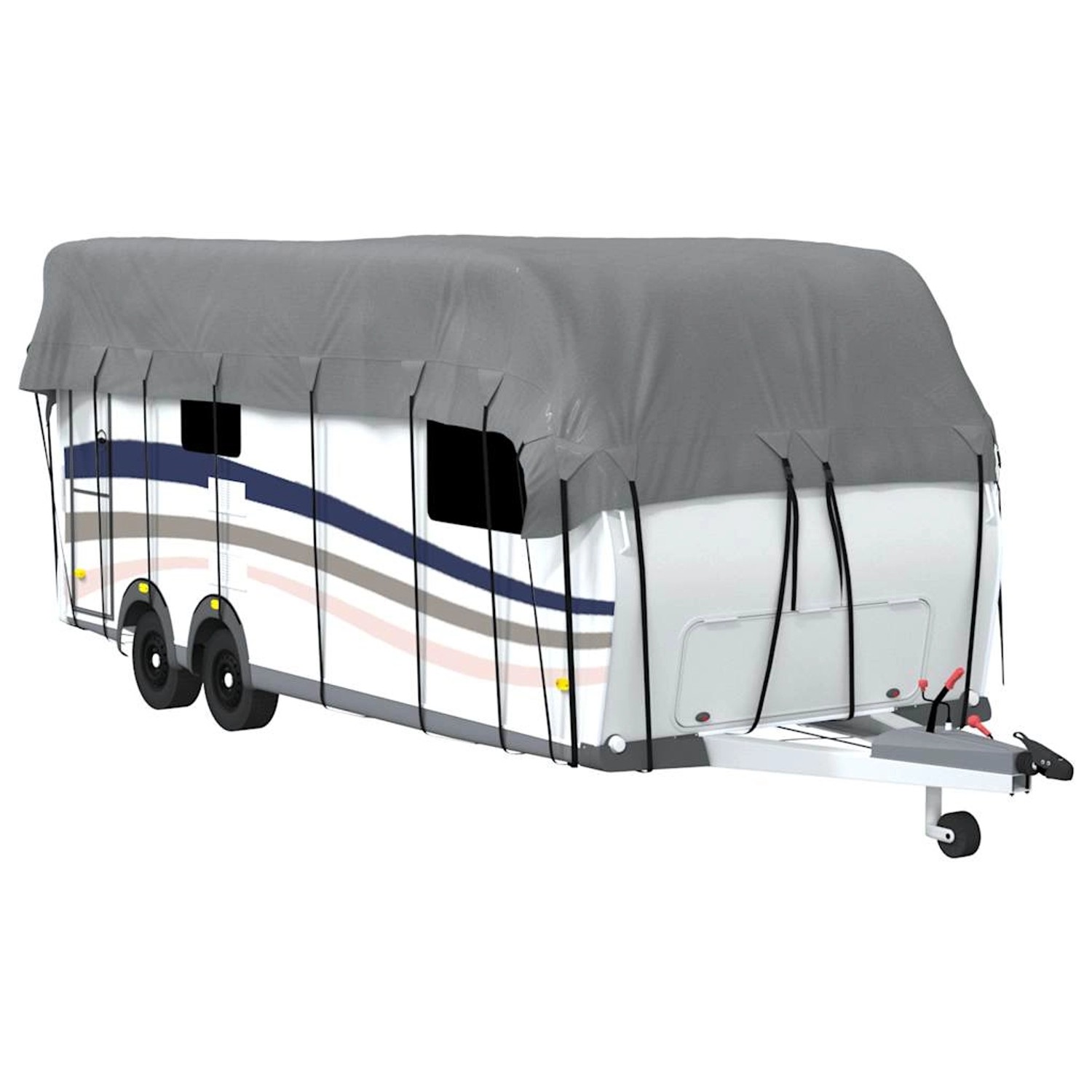 Thumbnail - vidaXL Dachplane für Wohnwagen Grau 800x300 cm Vliesstoff 2165272