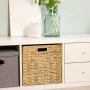 HMF 37246 Aufbewahrungskorb DIN A4 Hängeregister Korb Geflochten Wasserhyazinthe zu Kallax 33 x 38 x 32 cm_6