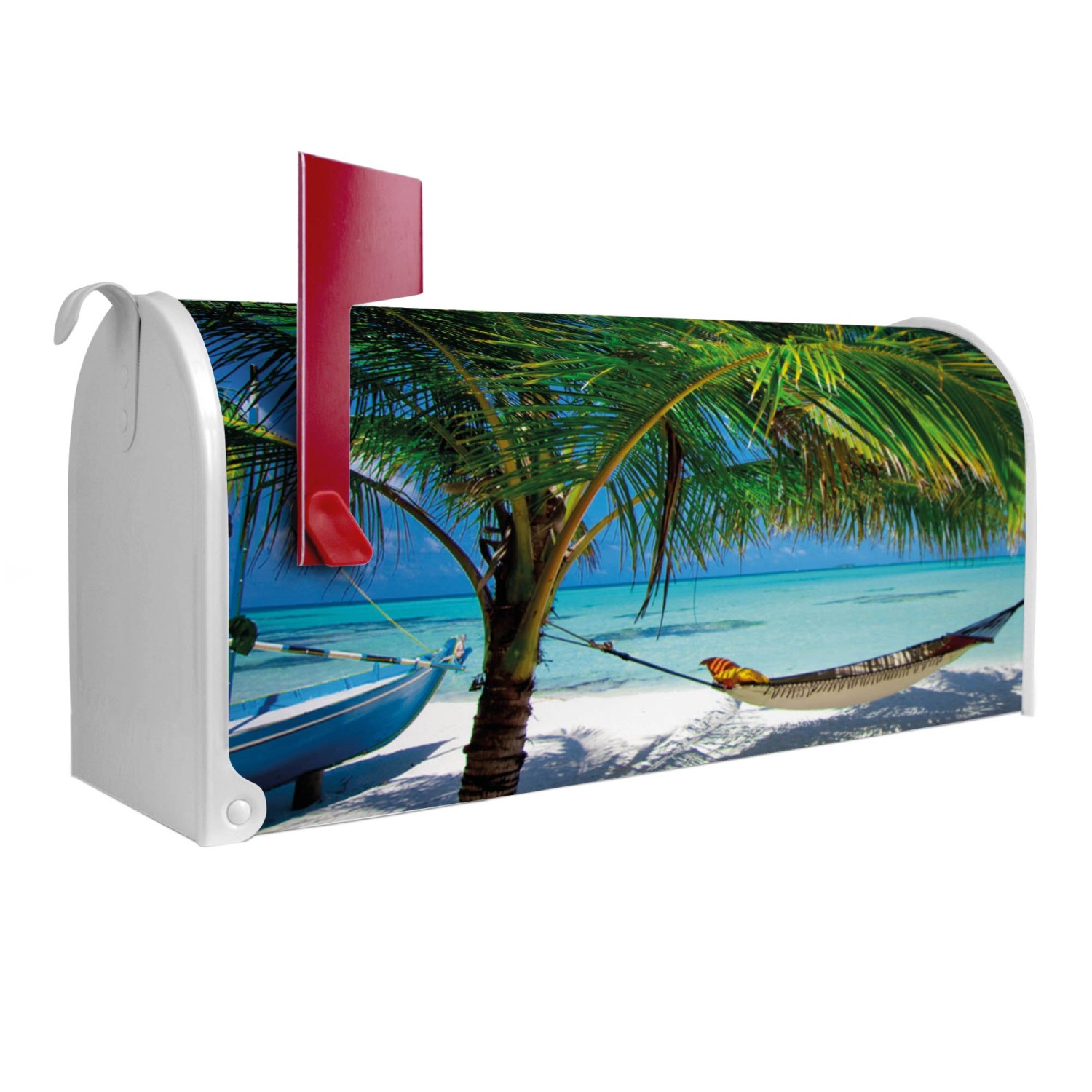 Banjado Amerikanischer Briefkasten Weiß 48x22x16cm US Mailbox Letterbox Pos günstig online kaufen