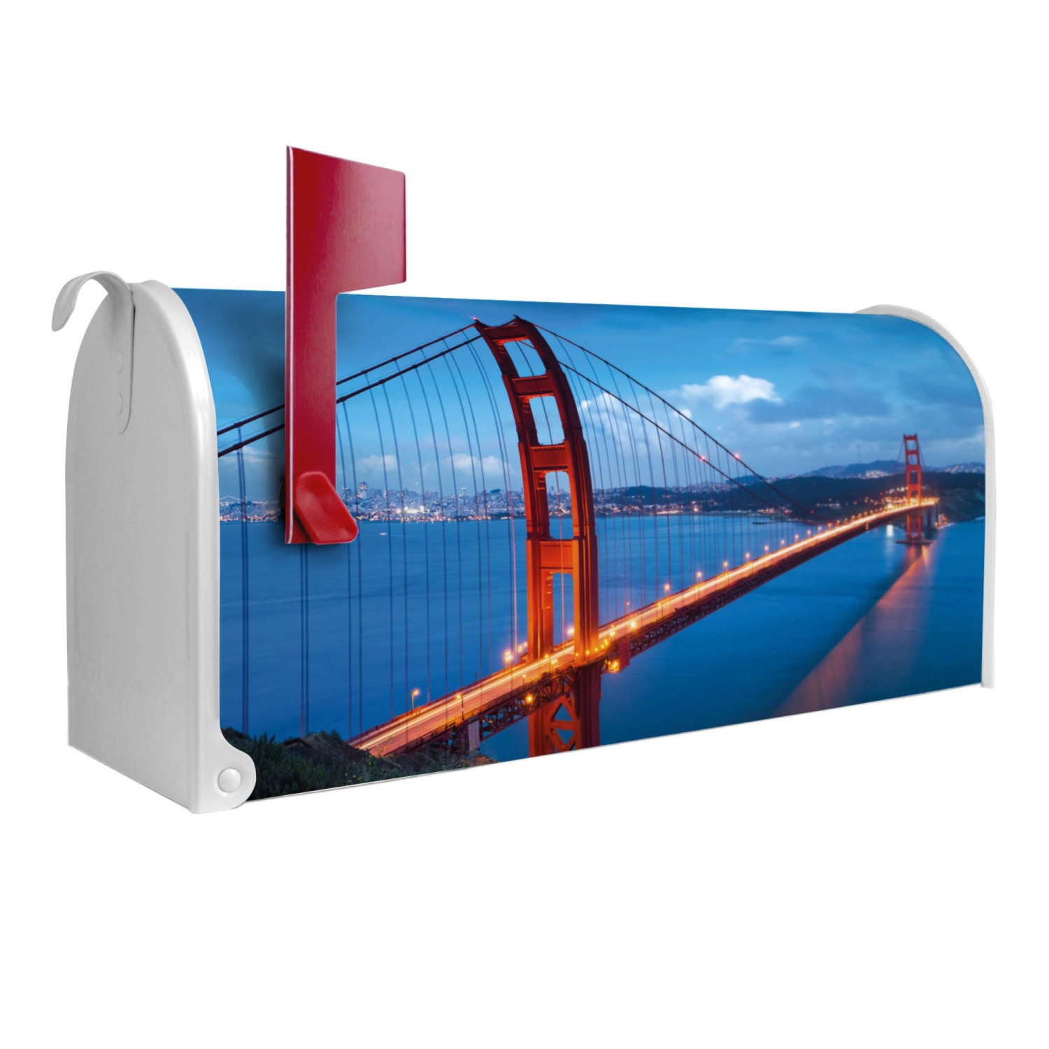 Banjado Amerikanischer Briefkasten Weiß 48x22x16cm US Mailbox Letterbox Pos günstig online kaufen