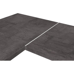 Kaindl Fugen-Eckleiste Alu für 38mm Arbeitsplatten mit G-Profil.