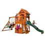 Backyard Discovery Spielturm Atlantic mit Rutsche, Schaukel und Kletterwand. Kinder spielen.