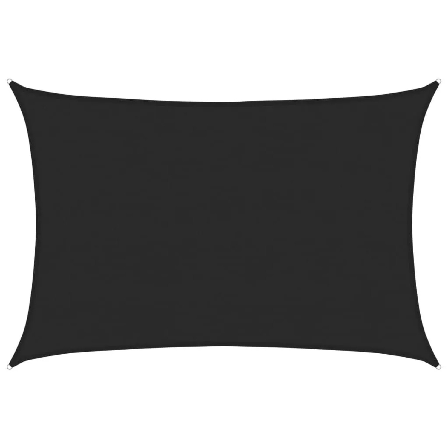 vidaXL Sonnensegel 160 g/m² Schwarz 5x6 m HDPE 311741 günstig online kaufen