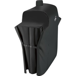 Schwarze Jamestown Grill-Abdeckhaube Dean für Kombistation, wetterfest und UV-beständig.