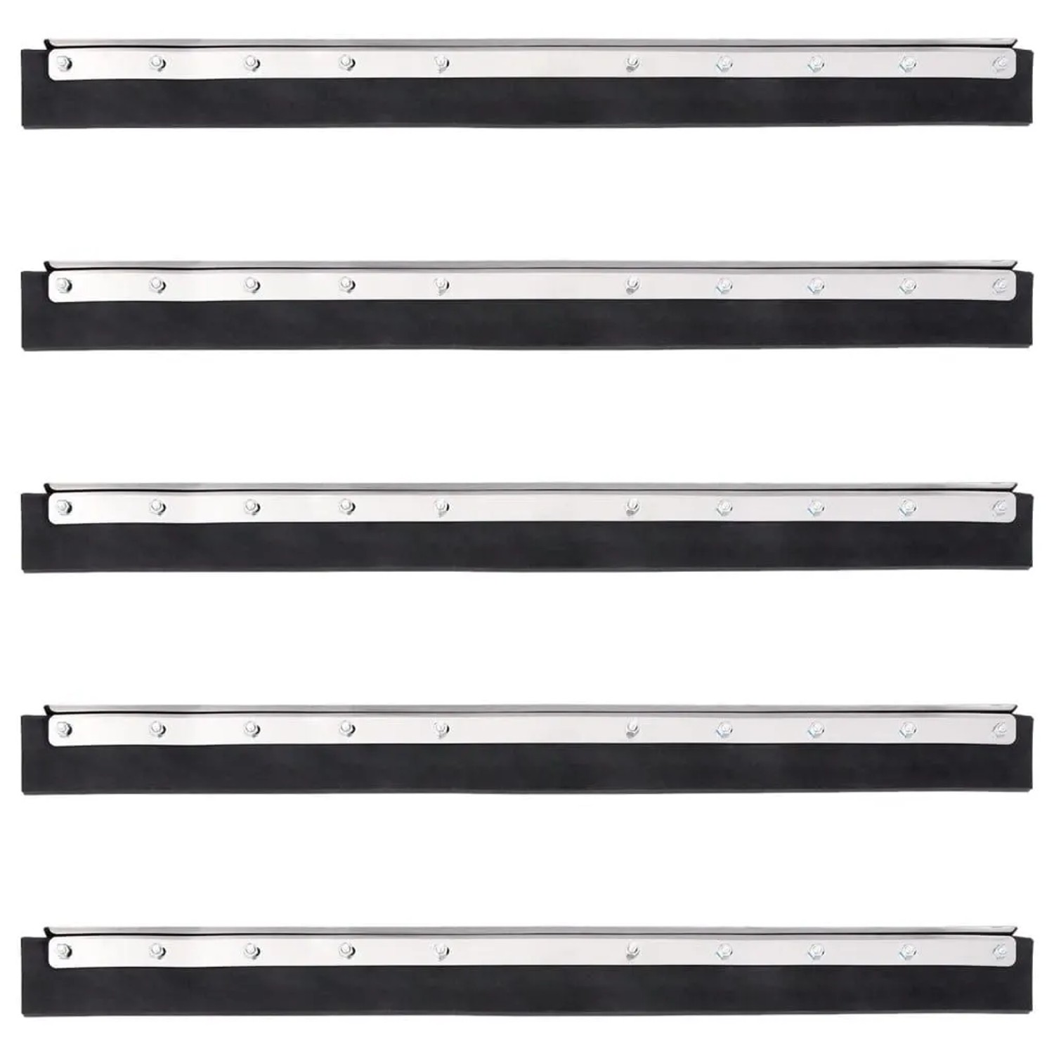 vidaXL Bodenabzieher 5 Stk 75x2x5 cm Stahl und Gummi 4008383