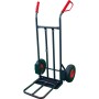 Schwarze Pro-Bau-Tec Sackkarre mit PU-Rad, Tragkraft 200 kg.