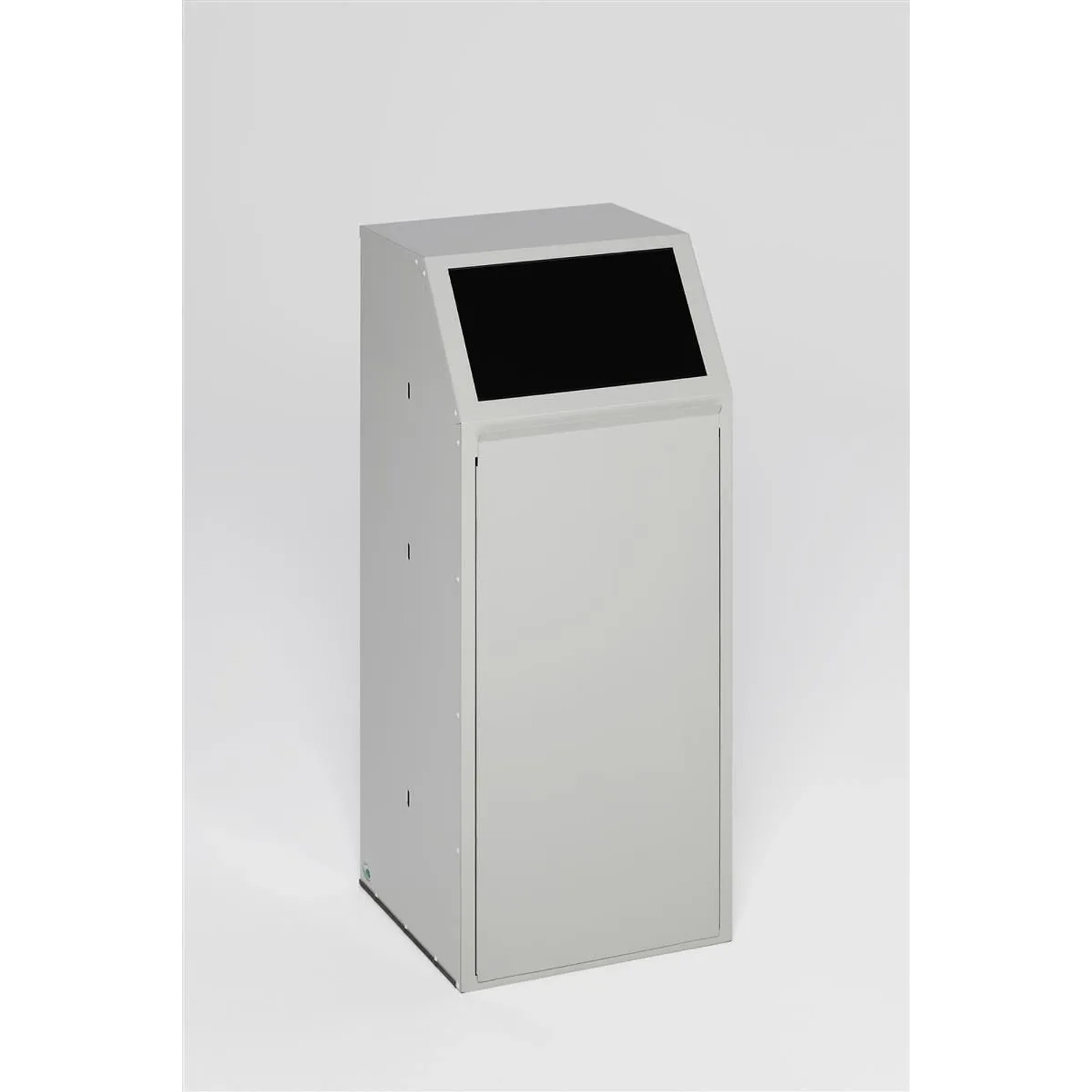 PROREGAL Robuster Wertstoffsammler Mit Einwurfklappe Für Restmüll Stationär 69 Liter HxBxT 103 x 45,5 x 45,5 cm Verzinkter Stahl Anthrazit