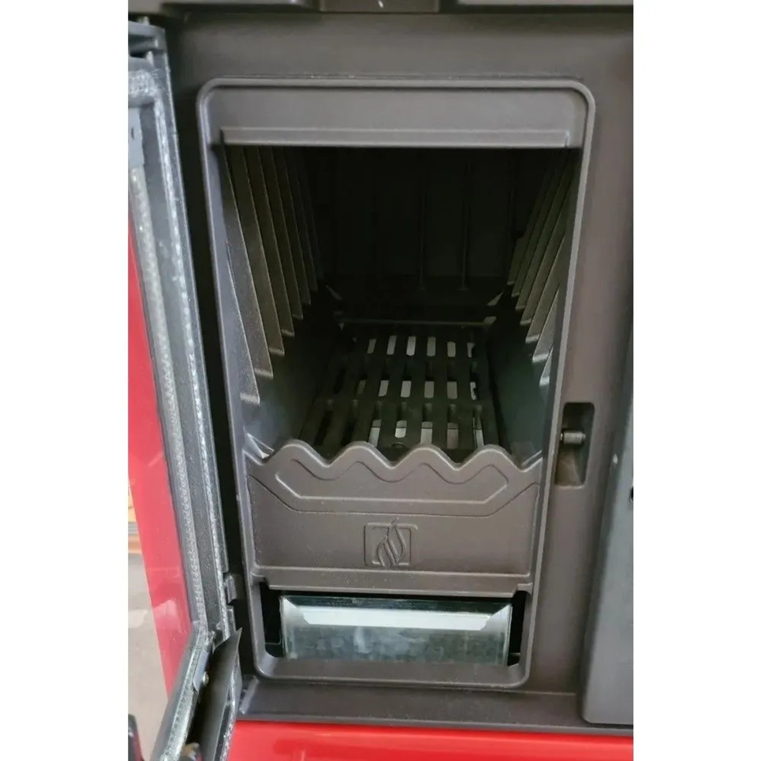 Plamen Küchenofen Holzherd 850 Glas Rot Rechte Version und 8 kW_3