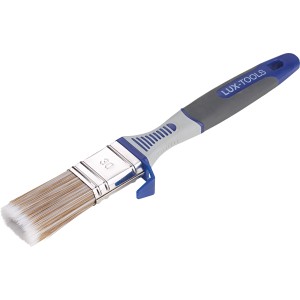 LUX Flachpinsel Lasur 30 mm mit Tank, Pinsel für Lasurarbeiten mit ergonomischem Griff.