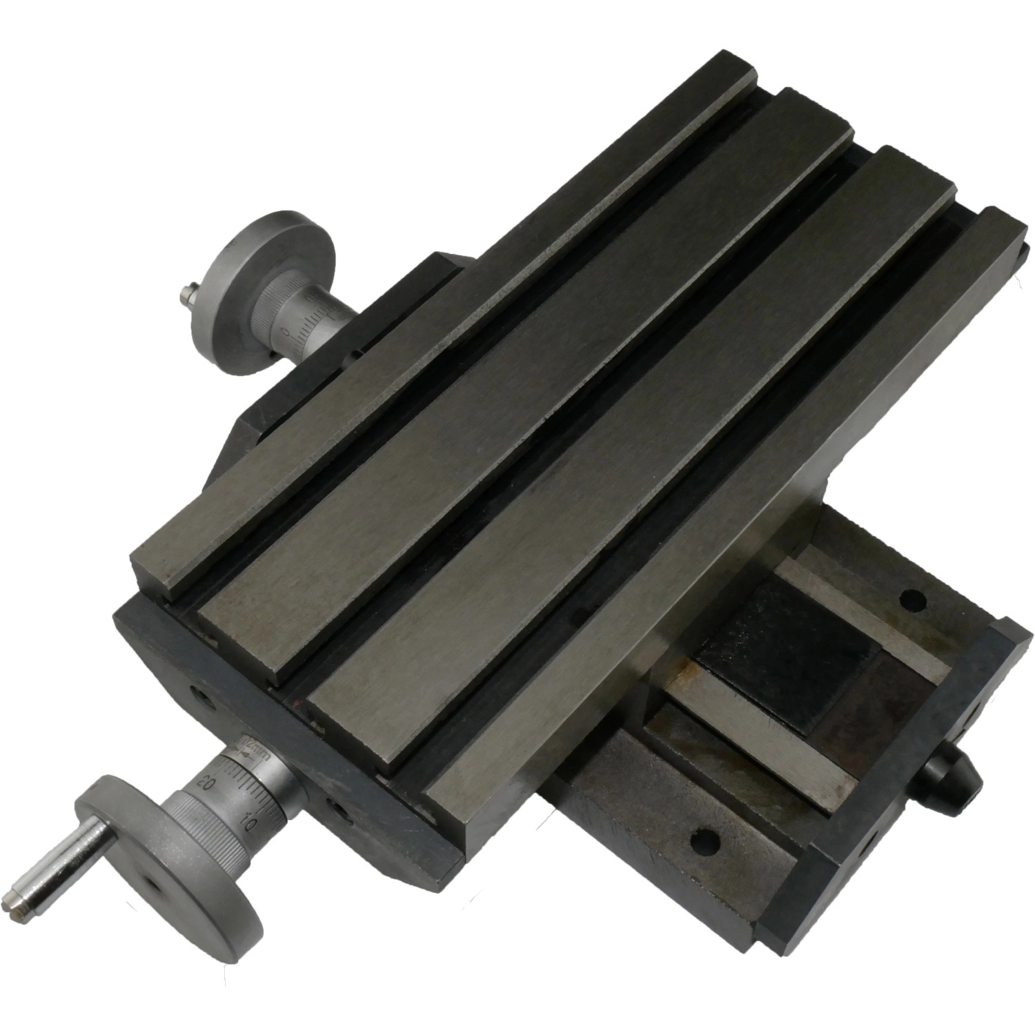 Rotwerk Kreuztisch KFT130, 13 cm für präzise Fräs- und Bohrarbeiten an Drehmaschinen.