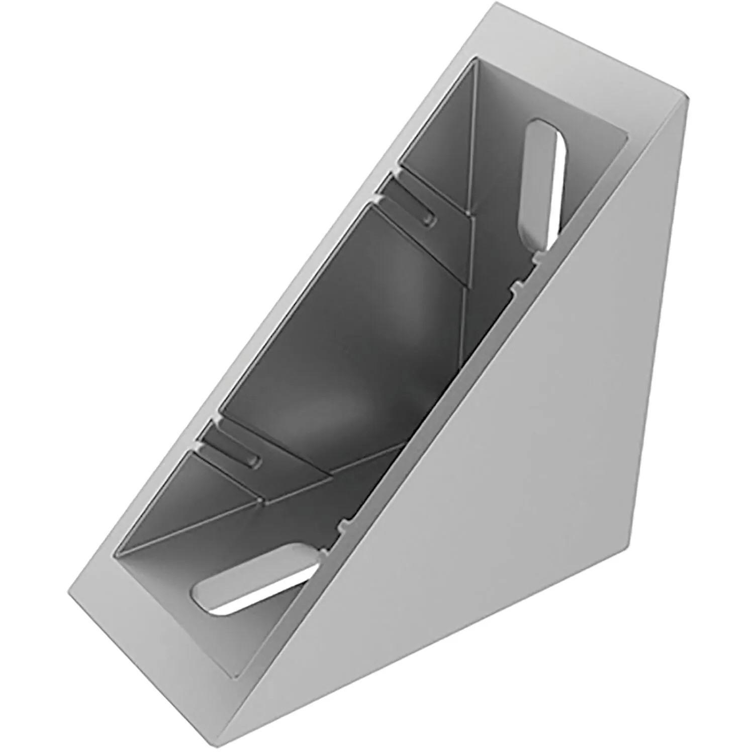 Fath Eckwinkel Flach 76x38x76mm Item System Nut 8 Zinkdruckguss Pulverbeschichtet