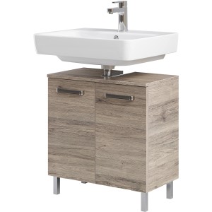 Pelipal Waschbeckenunterschrank Quickset 313, Sanremo Eiche, 60 cm breit.