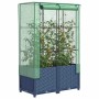 vidaXL Hochbeet mit Gewächshaus-Aufsatz Rattan-Optik 80x40x138 cm 4015828_2