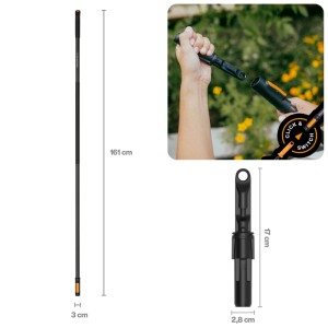 Fiskars OneClick Stiel Gr. L mit QuikFit Adapter für Kombisysteme, Länge 161cm.