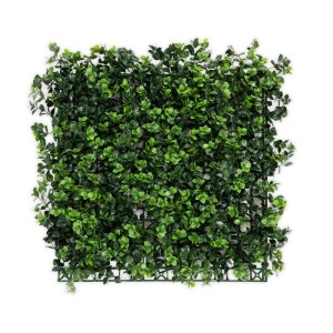 Künstliche KARAT Pflanzenwand Pachysandra, 50x50cm, grüne Wanddekoration.