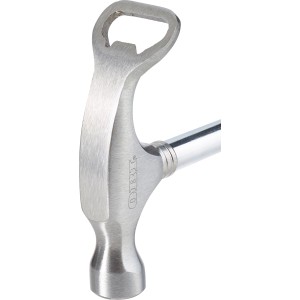 OBI Feierabendhammer: Hammer mit Flaschenöffner aus Stahl, 2-Komponenten Griff.