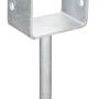 U-förmiger Pfostenträger mit Steindolle, 200x91x60 mm, feuerverzinkt für Holzpfosten 90 mm.