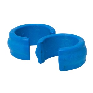 Zwei blaue Schlauchverbinder für Gre Automatik-Poolreiniger Professional Vac.