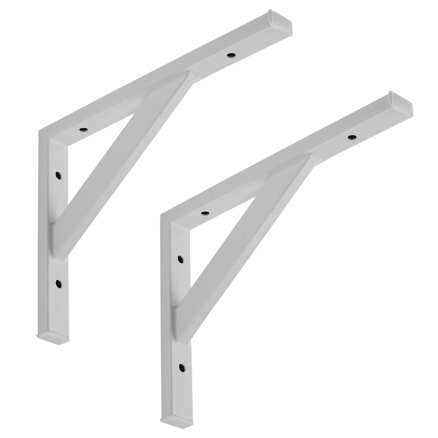 SOTECH 2 x Schwerlastkonsole 295 x 215 mm Stahl Tragkraft 75 kg Weiß