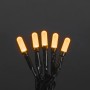 Konstsmide Micro LED Lichterkette mit 50 bernsteinfarbenen, gefrosteten Dioden. Außen-Lichterkette.